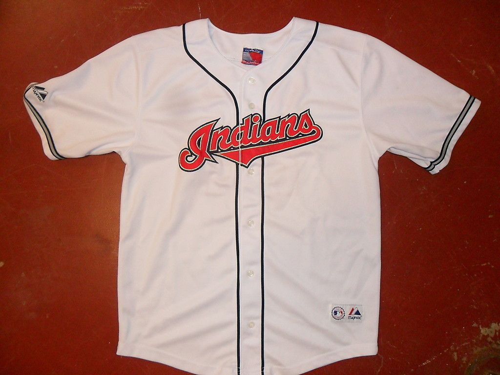 Grady Sizemore Cleveland Indians 24 Jersey Sewn White Majestic Adult