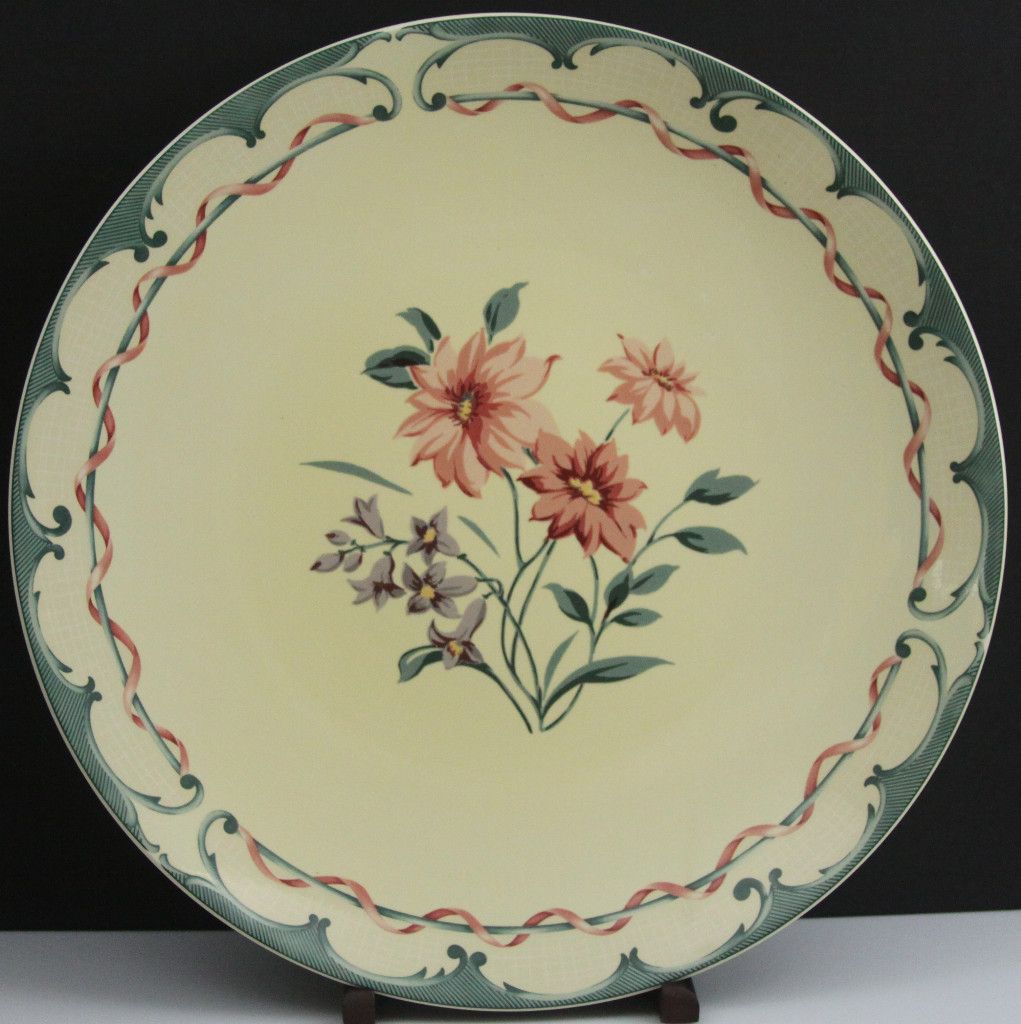 Estate Lenox Chop Plate European Perennial Garden Collection Large 14