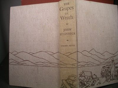 The Grapes of Wrath 1939 Ninth Printing BX4