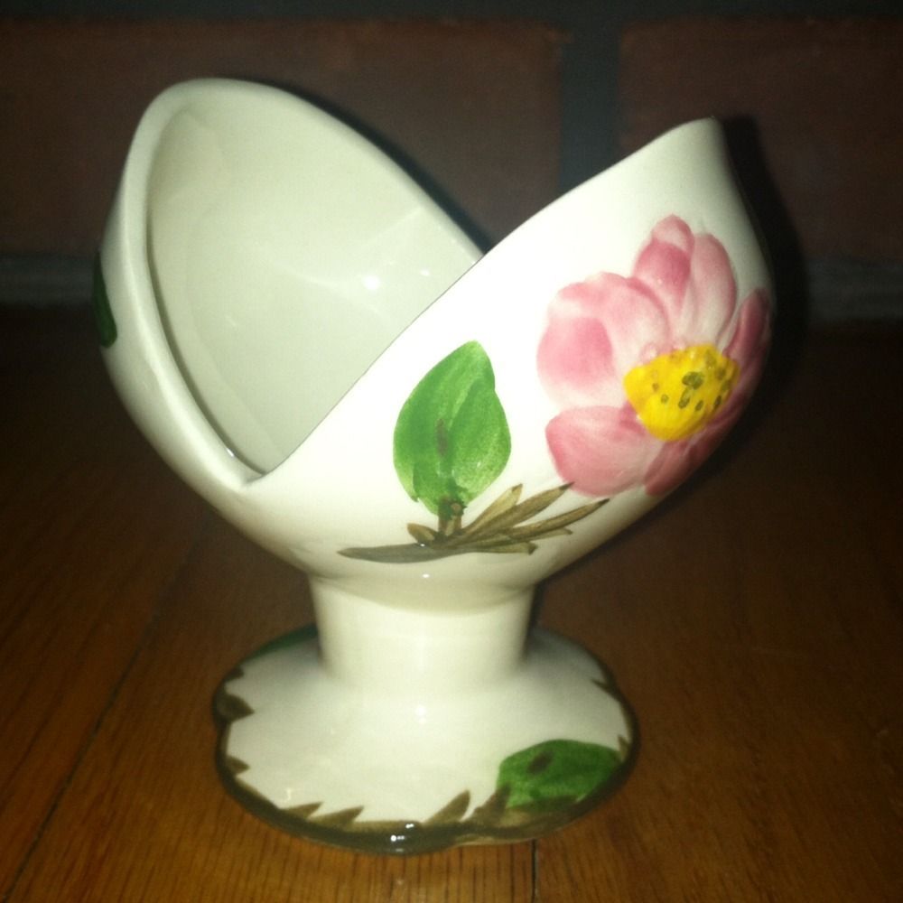 Vtg Early USA Franciscan Ware Desert Rose Taper Candle Stick Holder