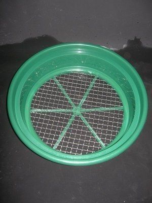 Gold Pan Panning Classifier Mesh 1 2 Screen Sifter w Free Vial