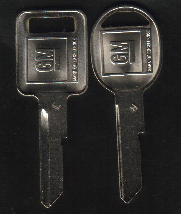 Buick 1969 1973 1977 1981 GM Key Blanks