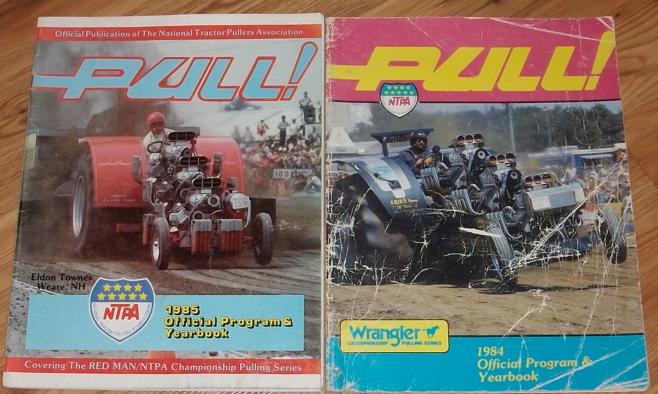 TWO National Tractor Pullers Ass. Official program Yearbooks 1984 1985