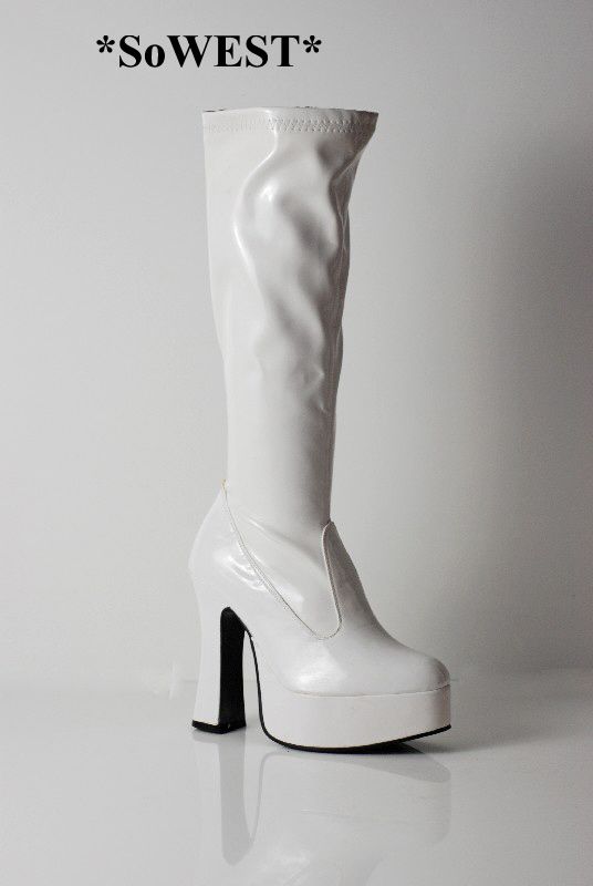 white abba boots