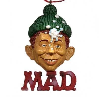 Alfred E Neuman Mad Magazine Christmas Ornament