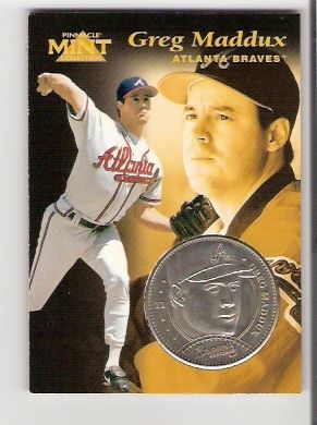 Greg Maddux 1997 Pinnacle Mint Nickel Coin 11 Card