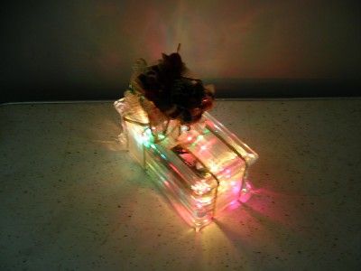 Craft Glass Block Festive Multi Colored Gift Night Lamp