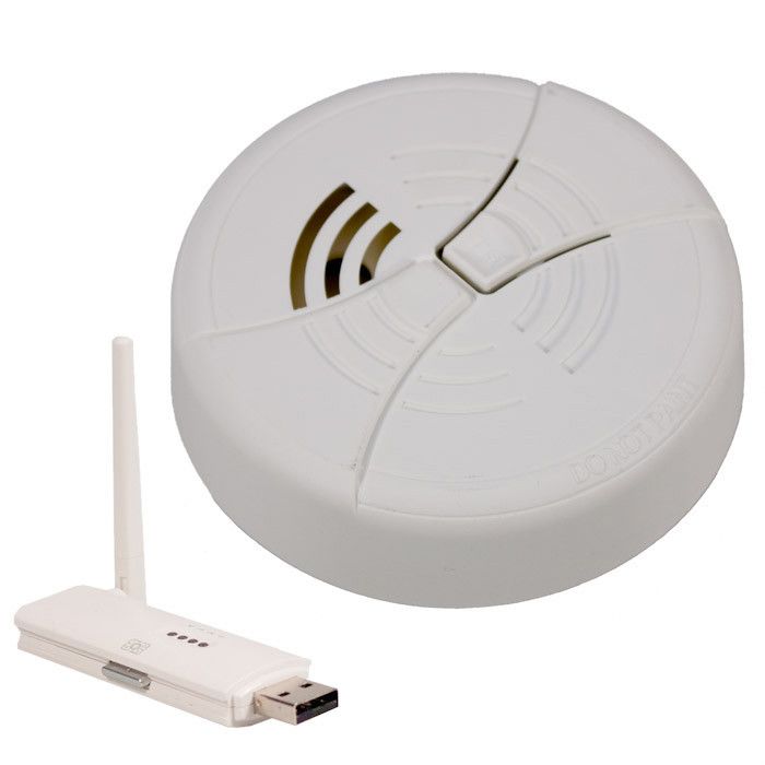 Digital Wireless WiFi Smoke Detector Hidden Camera IP Internet Spy