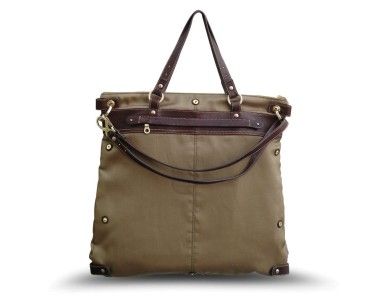 Hayden Harnett Olive Ibizia Flight Tote Crossbody Laptop