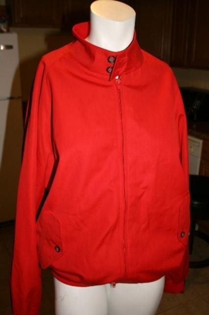 info jcrew baracuta g9 harrington jacket 42 red $ 275