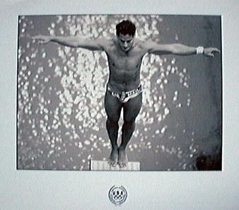 Olympic Poster Greg Louganis Swimming