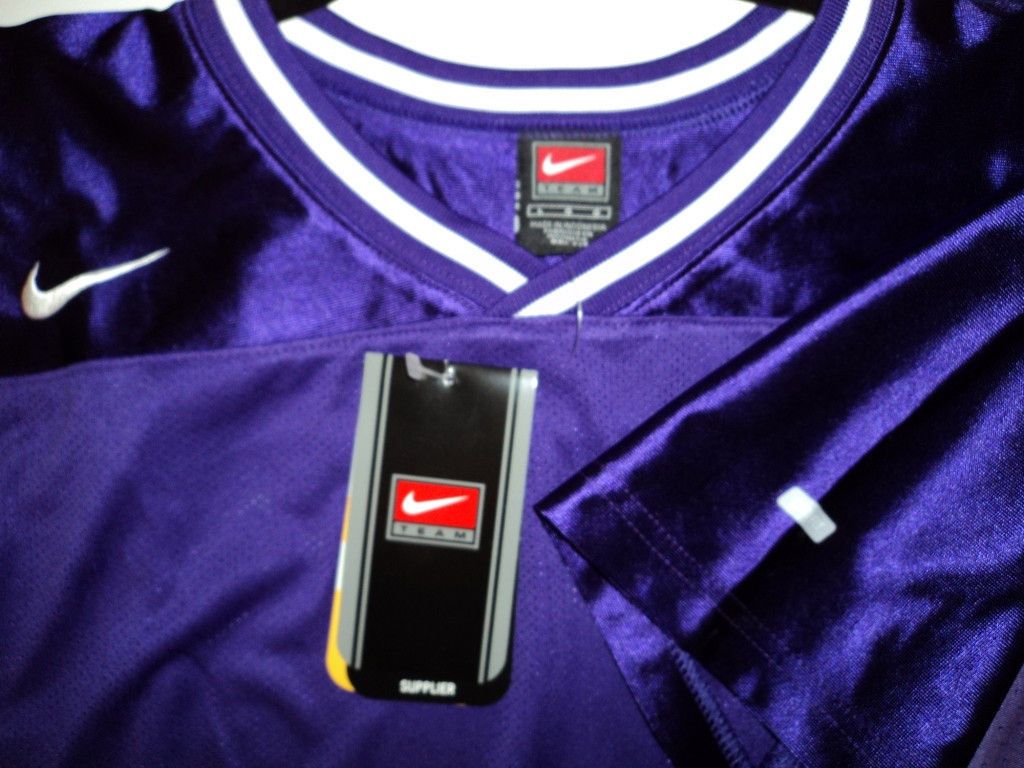 new nike lacrosse jersey blank purple nwt