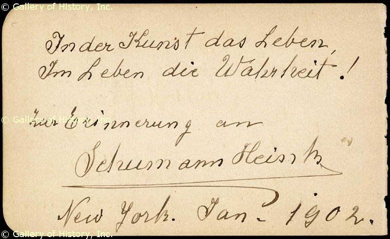 Edvard Grieg Autograph Musical Quotation Signed