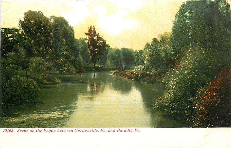 PA Gordonville Paradis Scene on The Pequea Early K19133