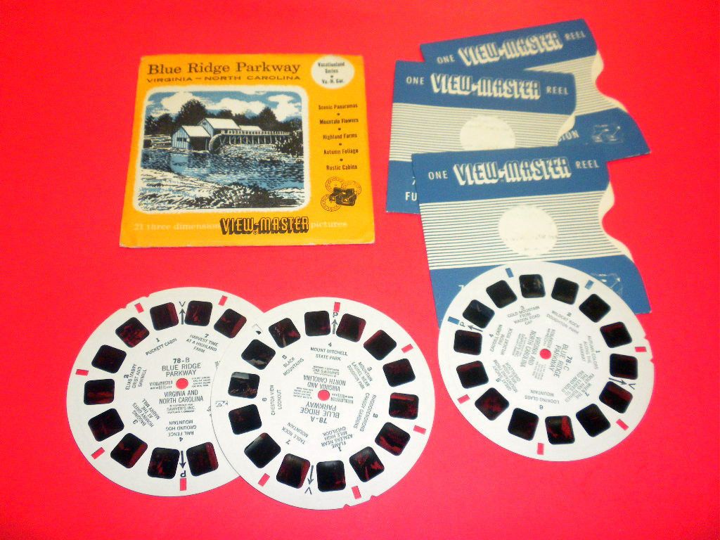 BLUE RIDGE PARKWAY VIRGINIA NORTH CAROLINA (78ABC) Viewmaster PACKET