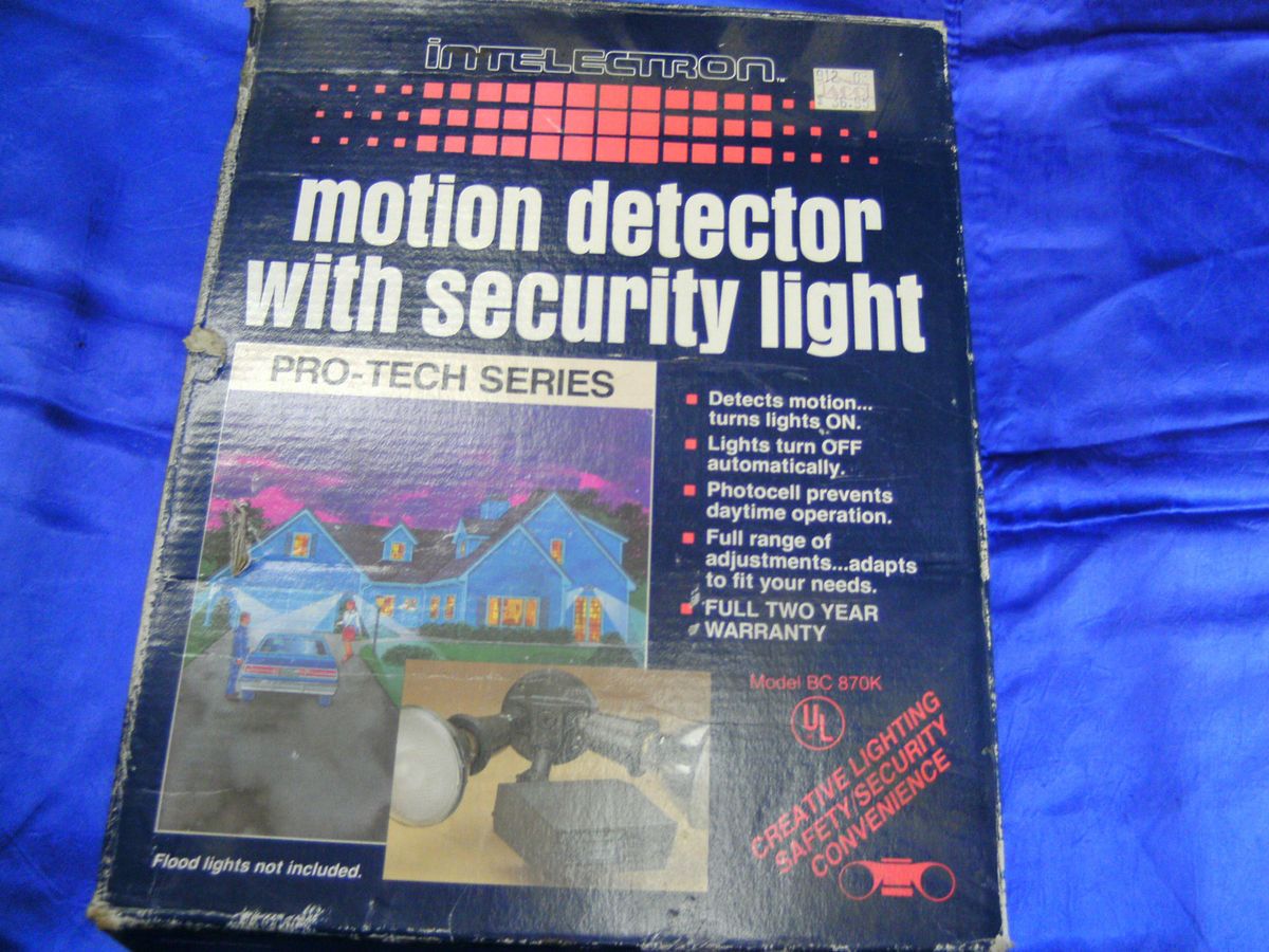 intelectron motion detector security light