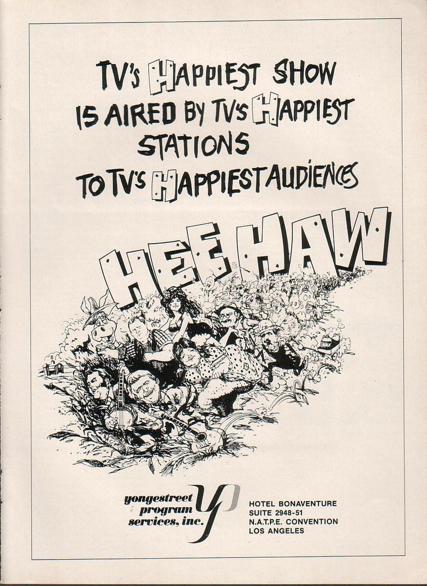 Roy Clark Buck Owens Grandpa Jones Hee Haw 1978 Ad TVs Happiest Show