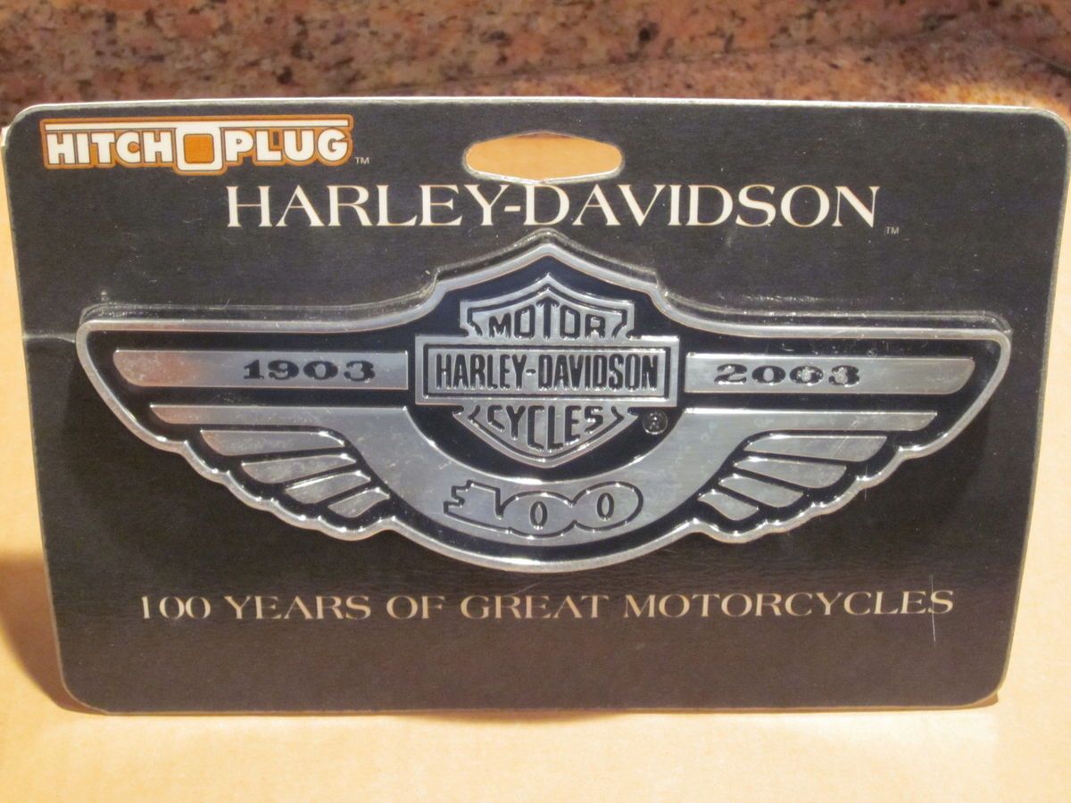 HARLEY DAVIDSON 100TH ANNIVERSARY HITCH PLUG BRAND NEW 97998 03V