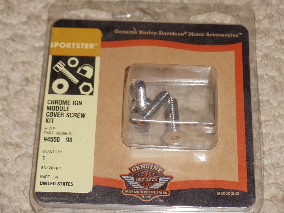 Harley Davidson Ignition Module Screw Kit Came Off 2000 883 Sportster