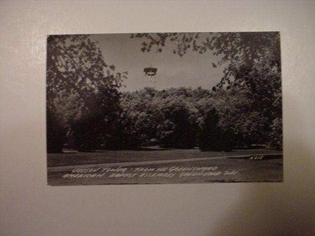 RPPC Judson Tower Green Lake Wisconsin Wi Postcard