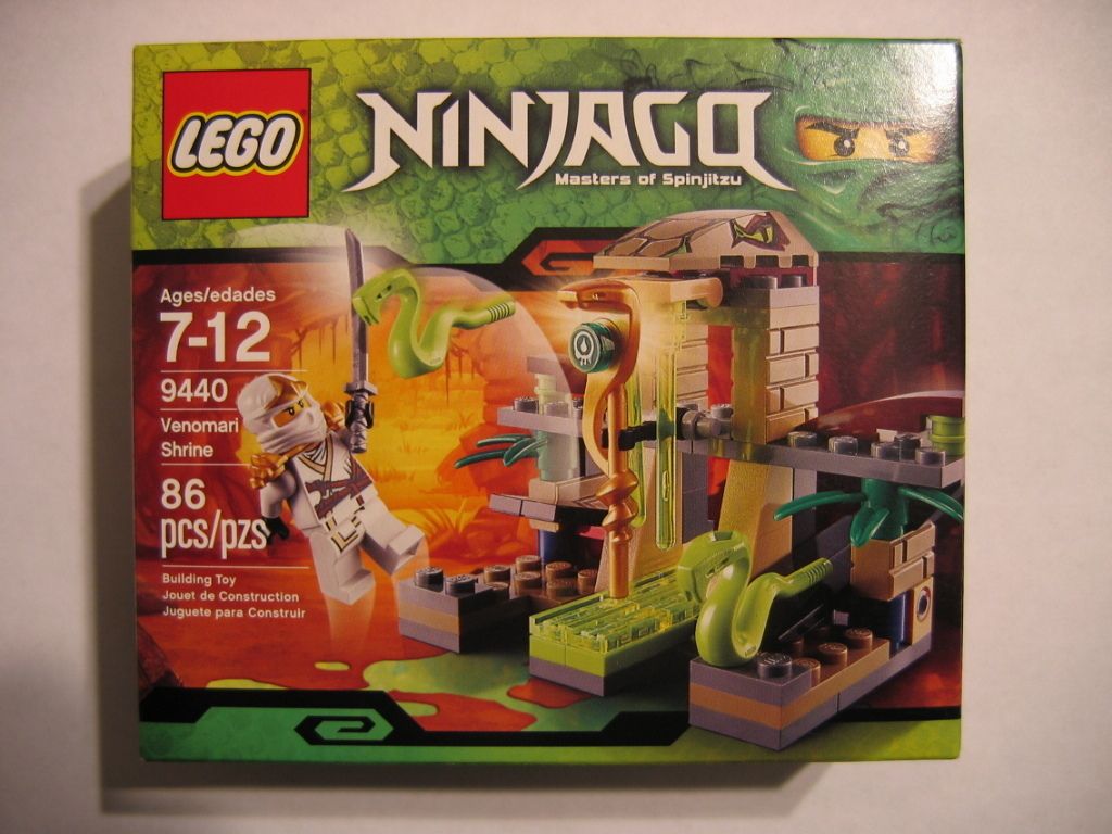  9440 Venomari Shrine w Lime Green 3D Snakes Zane ZX Minifig G