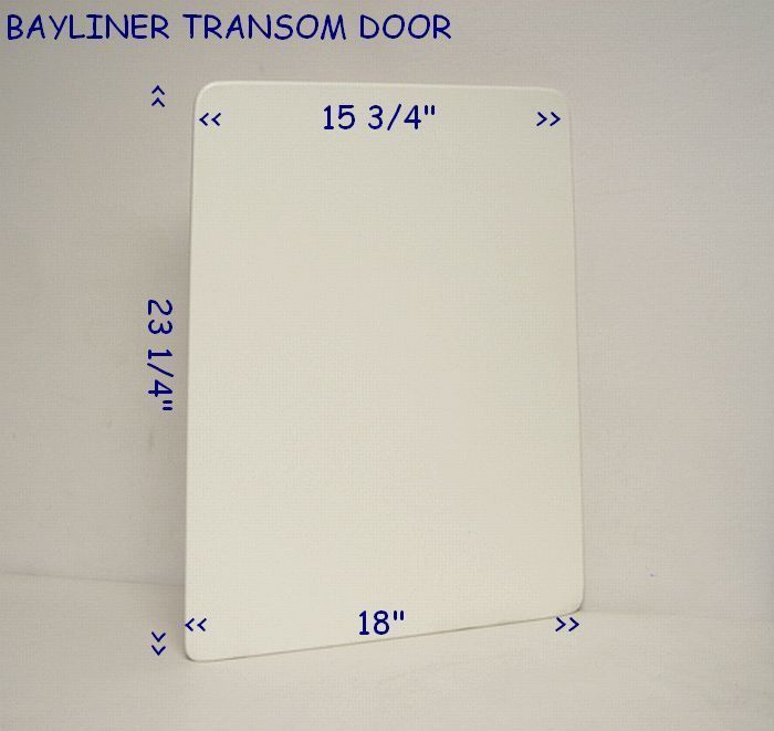  Bayliner Boat White Transom Door Doors Hatches