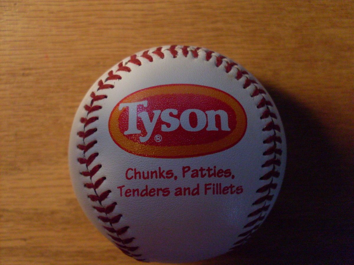 TYSON CHICKEN ~MILO & SKIPPY~LOGO PROMO BASEBALL