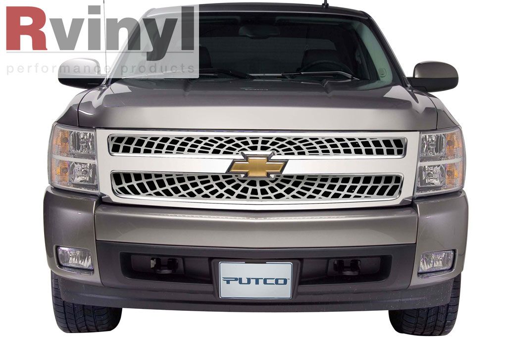 Putco Chevrolet Silverado LD 2007 2013 Spider Web Custom Grille Billet