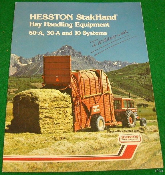 Hesston Brochure Stakhand Hay Equipment 60 A 30 A 10