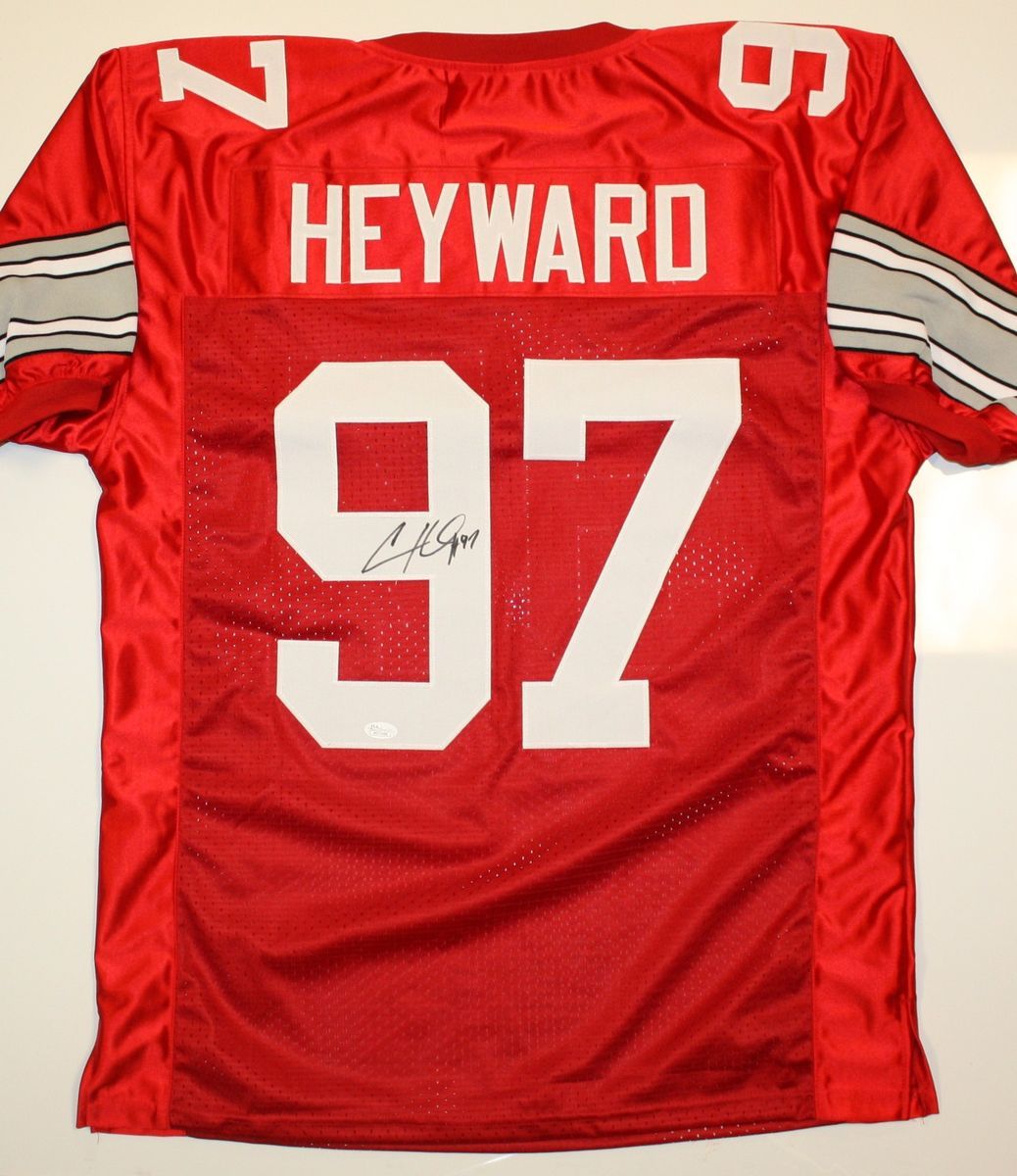 Cameron Heyward Autographed Ohio State Buckeyes Jersey JSA