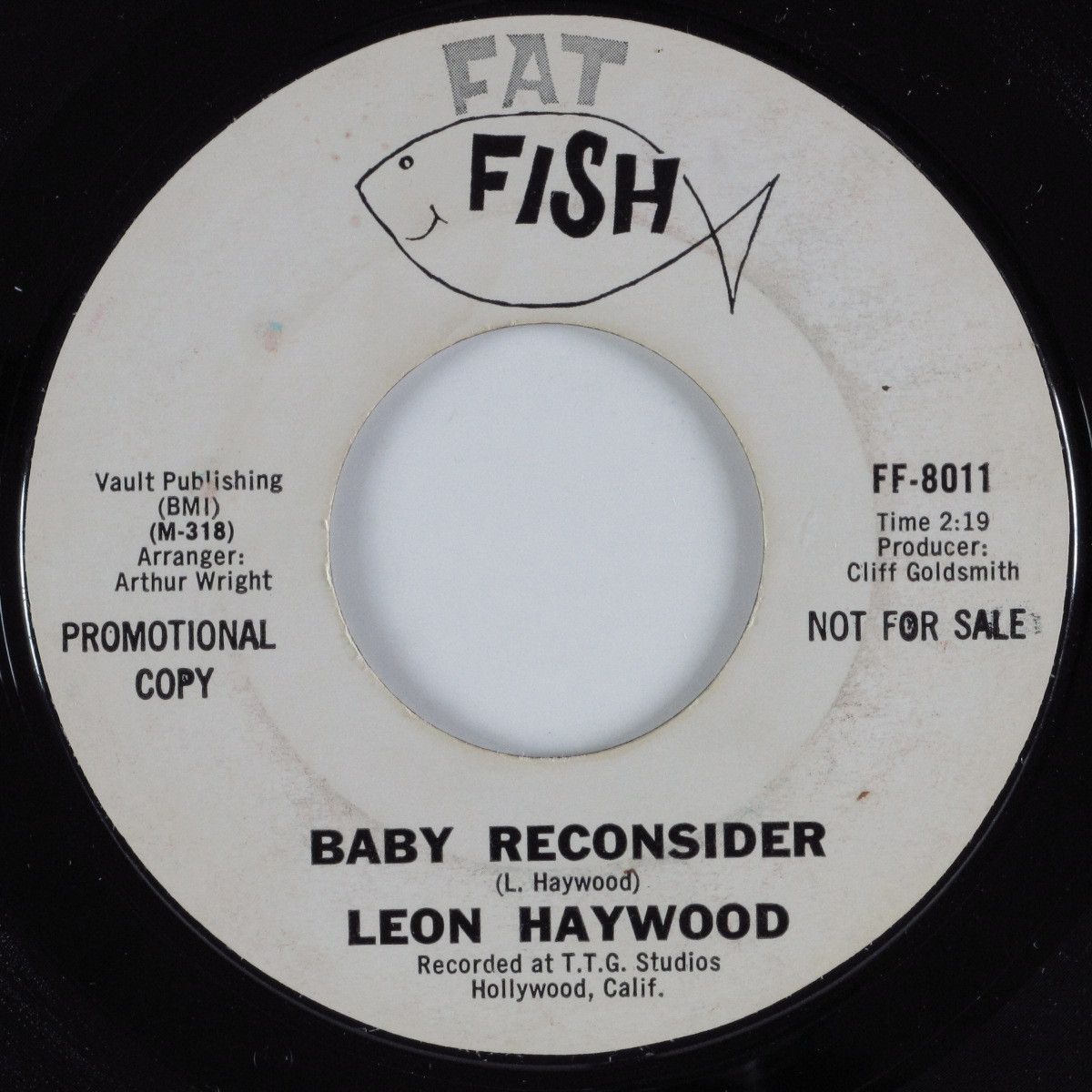 Northern Soul 45 Leon Haywood Baby Reconsider Fish DJ Hear