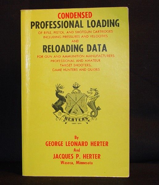 Herter Condensed Professional Loading of Rifle, Pistol   1966 Very