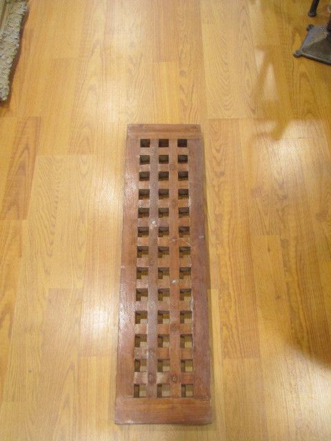 Vintage Teak Hatch Cover or Grating SHIP Salvaged Great for Outdoors