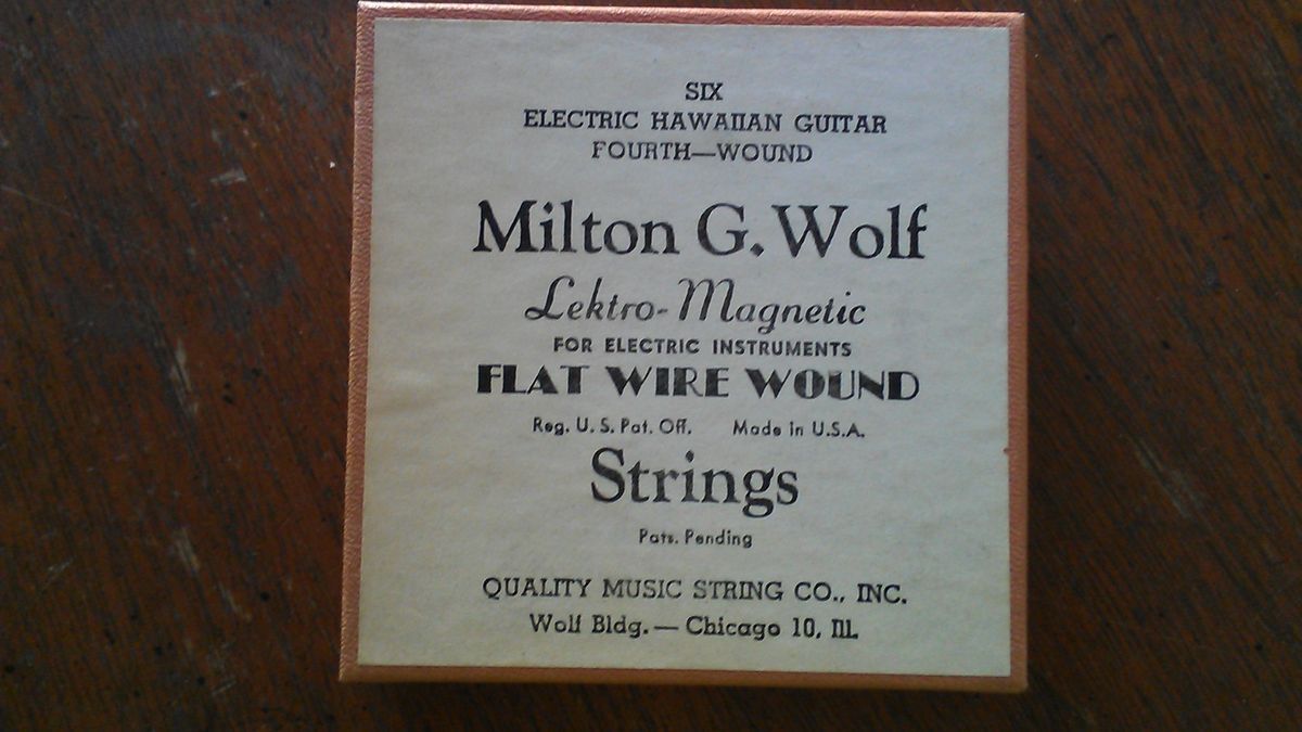 ELECTRIC HAWAIIAN GUITAR FOURTH WOUND STRINGS by Milton G Wolf