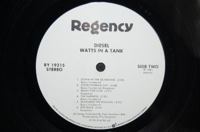 LP Diesel Watts in A Tank Dutch Band One Hit Wonder