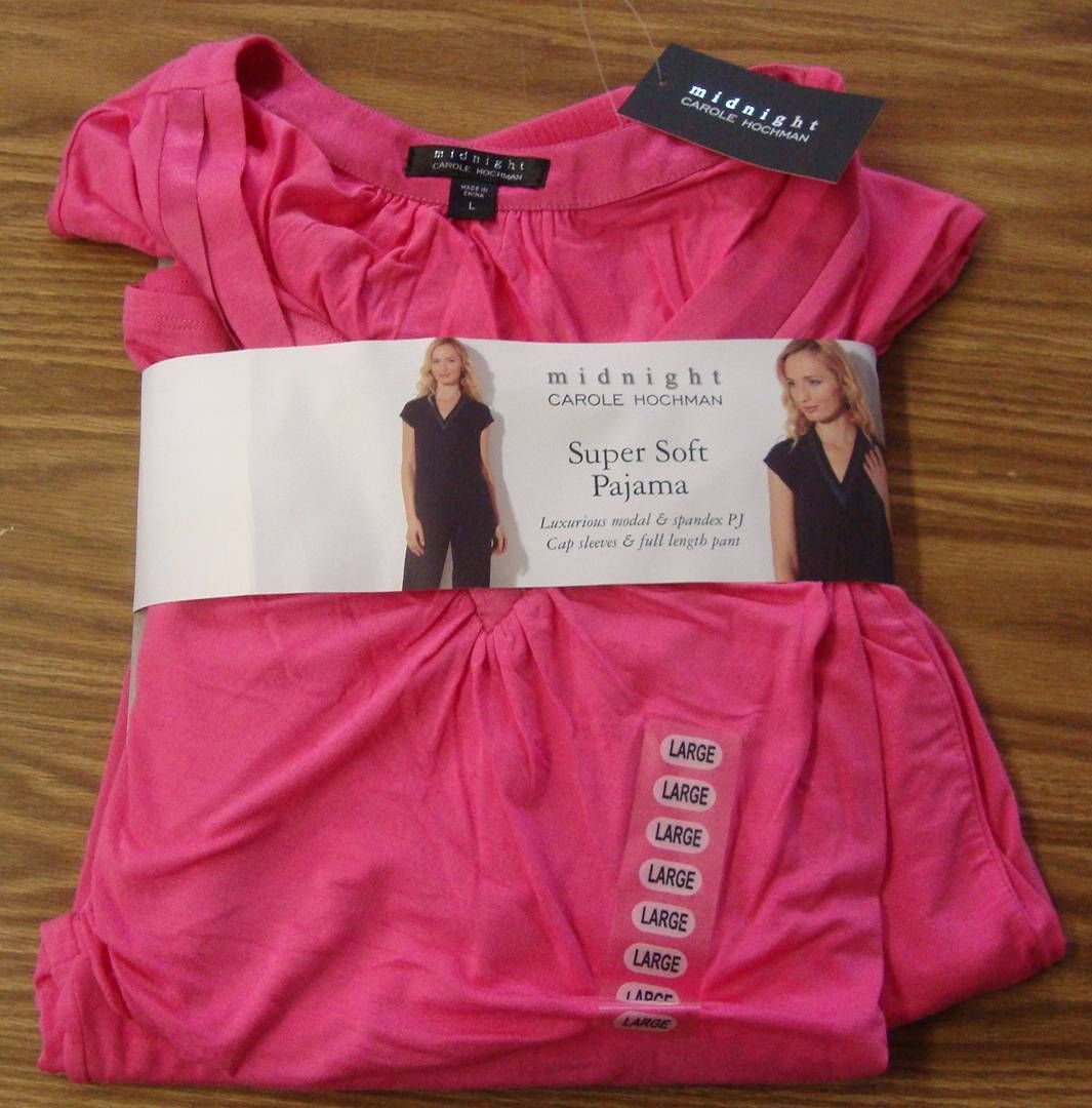 Midnight by Carole Hochman 2pc Soft Pajamas Set Azlea Pink Large NWT