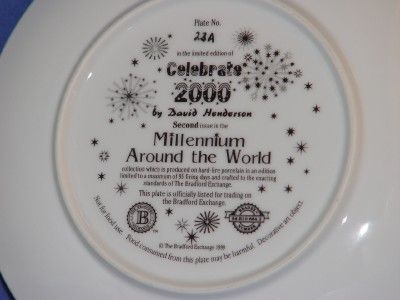 Millennium Around The World Celebrate 2000 Plate New