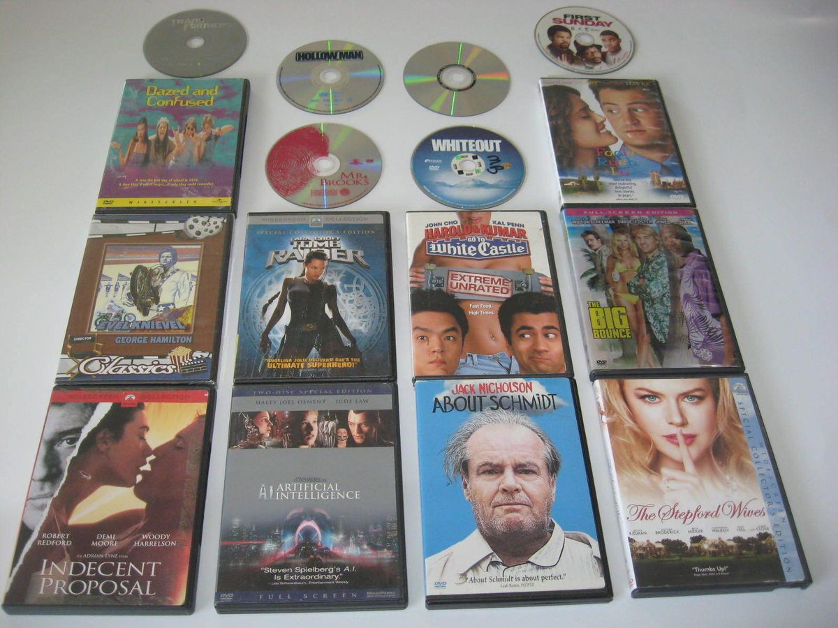 16 DVD Movies Lot Transformers Harold & Kumar About Schmidt Tomb