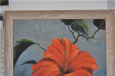 RARE Huge Original H Harold Newton Hibiscus Florida Highwaymen