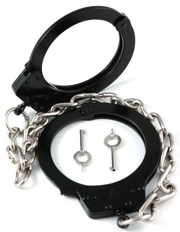 Cts Hiatt Thompson 9000 Black Police Leg Irons Prison Shackle