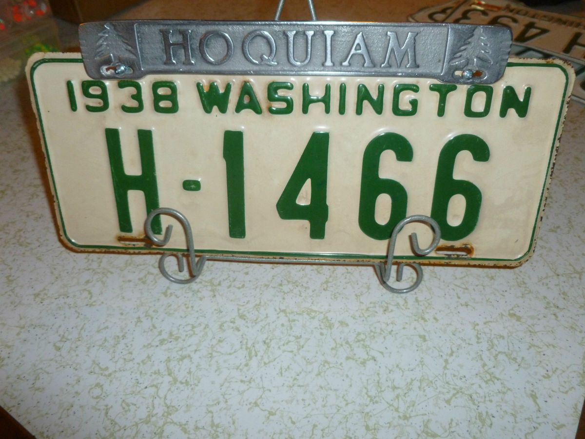 Hoquiam Washington License Plate Topper
