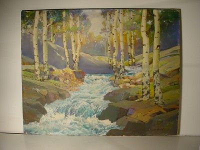  Oil Painting American Listed Artist John Heber Stansfield JH