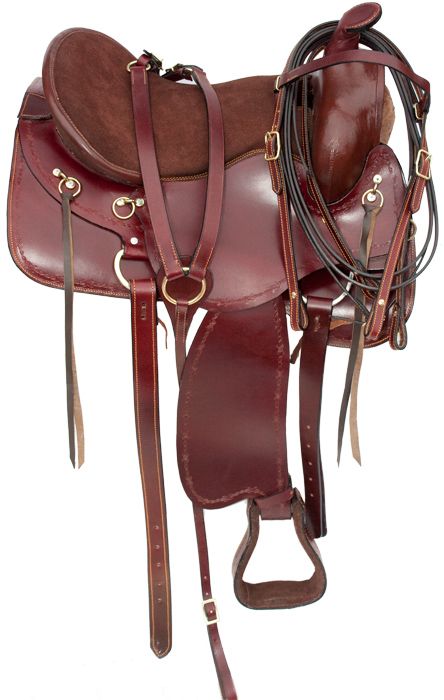 18 Mahogany Gaited Western Trail Endurance Horse Saddle