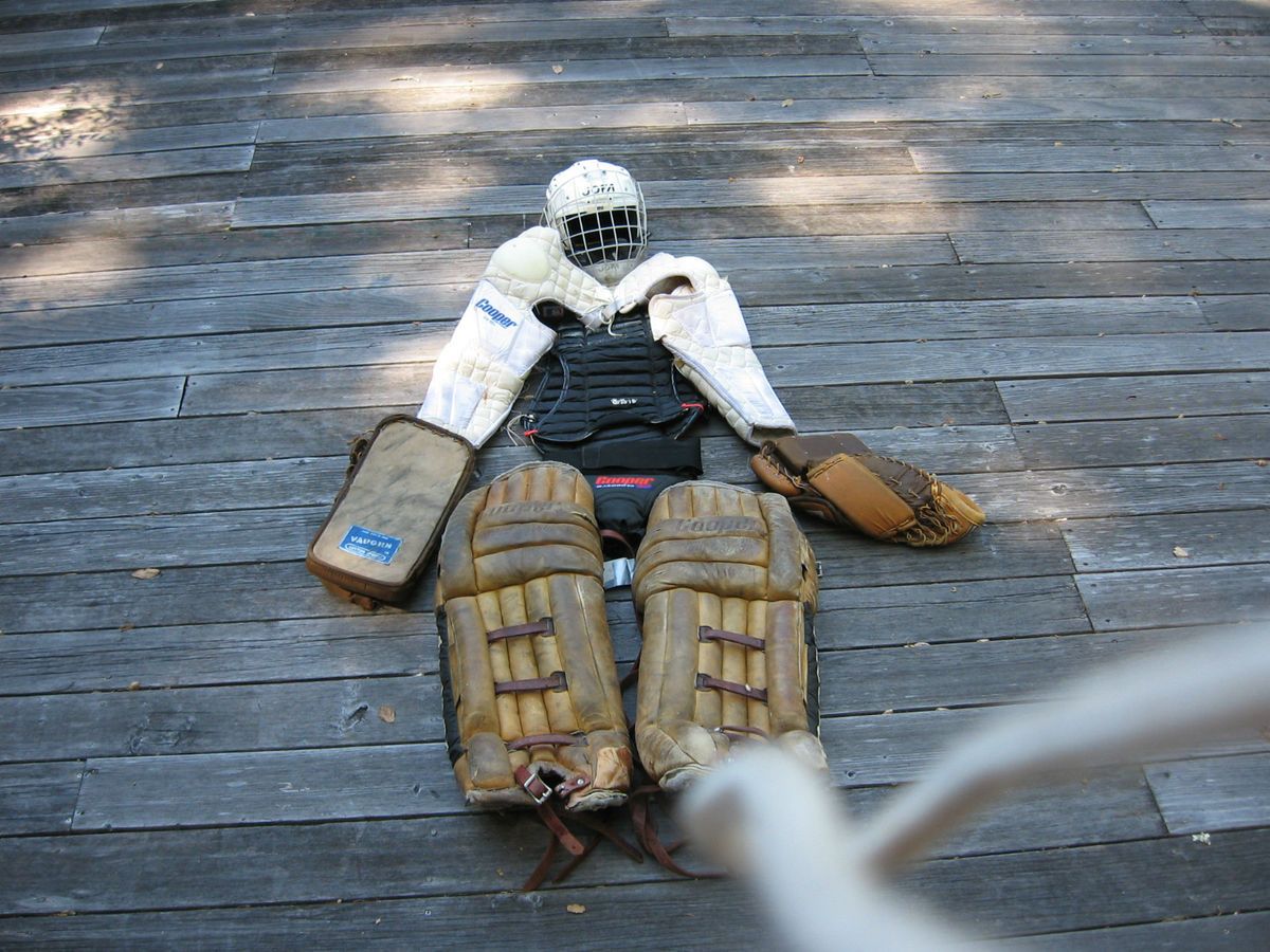  Vintage Hockey Goalie Equipment