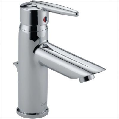  Bathroom Faucet Single Handle w Hot Cold Indicators Chrome