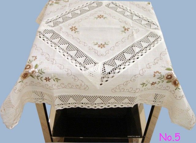 Variety Hand Embroidery Flora Table Topper Cloth 50 Off