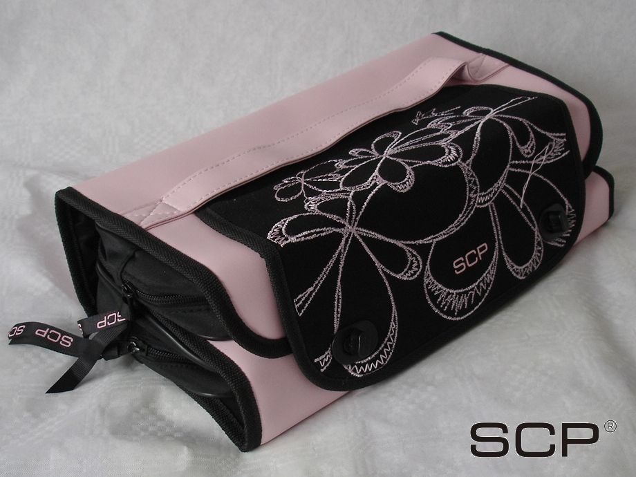 SCP Pink Blk Roll Bag Fits All Hair Straighteners Irons