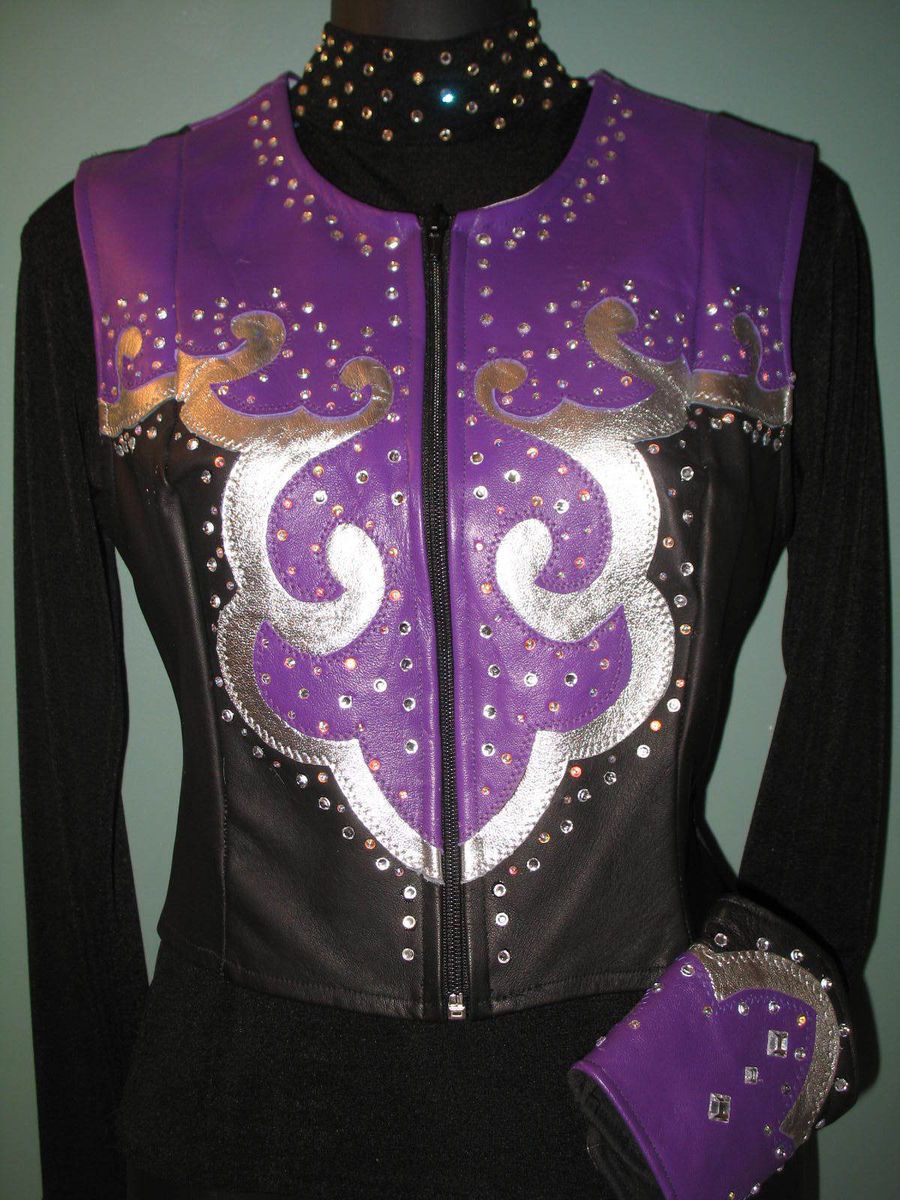 Western Show Vest All Leather 4 Horse Hobby Rail Horsemanship