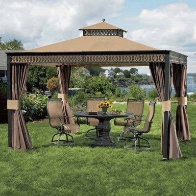 Hardware Home Outdoors 10 x 12 Aluminum Gazebo Canopy Pavillion