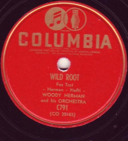 Woody Herman Wild Root Atlanta G A Columbia CDN